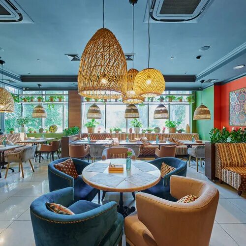 Shabby октябрьский просп 25а фото Hmeli-Suneli, restaurant, Ukraine, Donetsk, prospekt 25-richchia RSChA, 6В - Yan