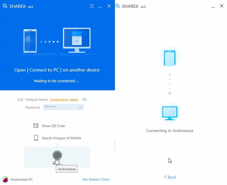 Shareit как подключить телефон к пк Как передать шарейт