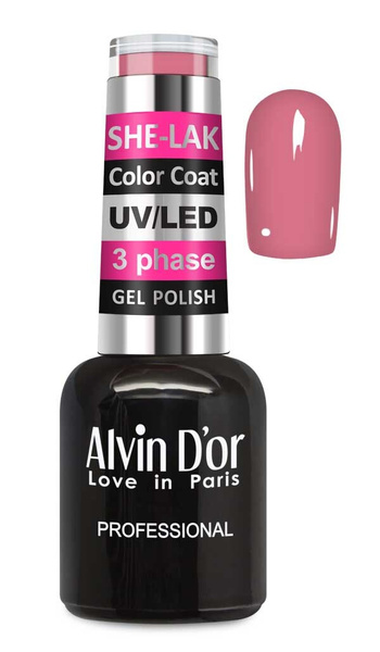 She nails народная ул 8 фото Alvin D'or, Гель лак для ногтей SHE-LAK Сolor Coat тон 3540 благородный цветок -