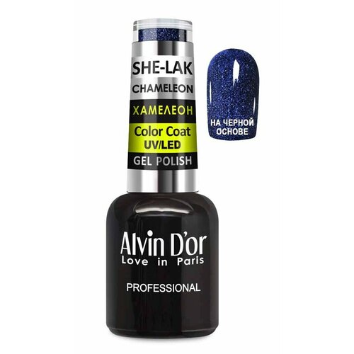 She nails народная ул 8 москва фото Alvin D'or, Гель лак для ногтей SHE-LAK хамелеон тон 4707 небесный хамелеон 4680