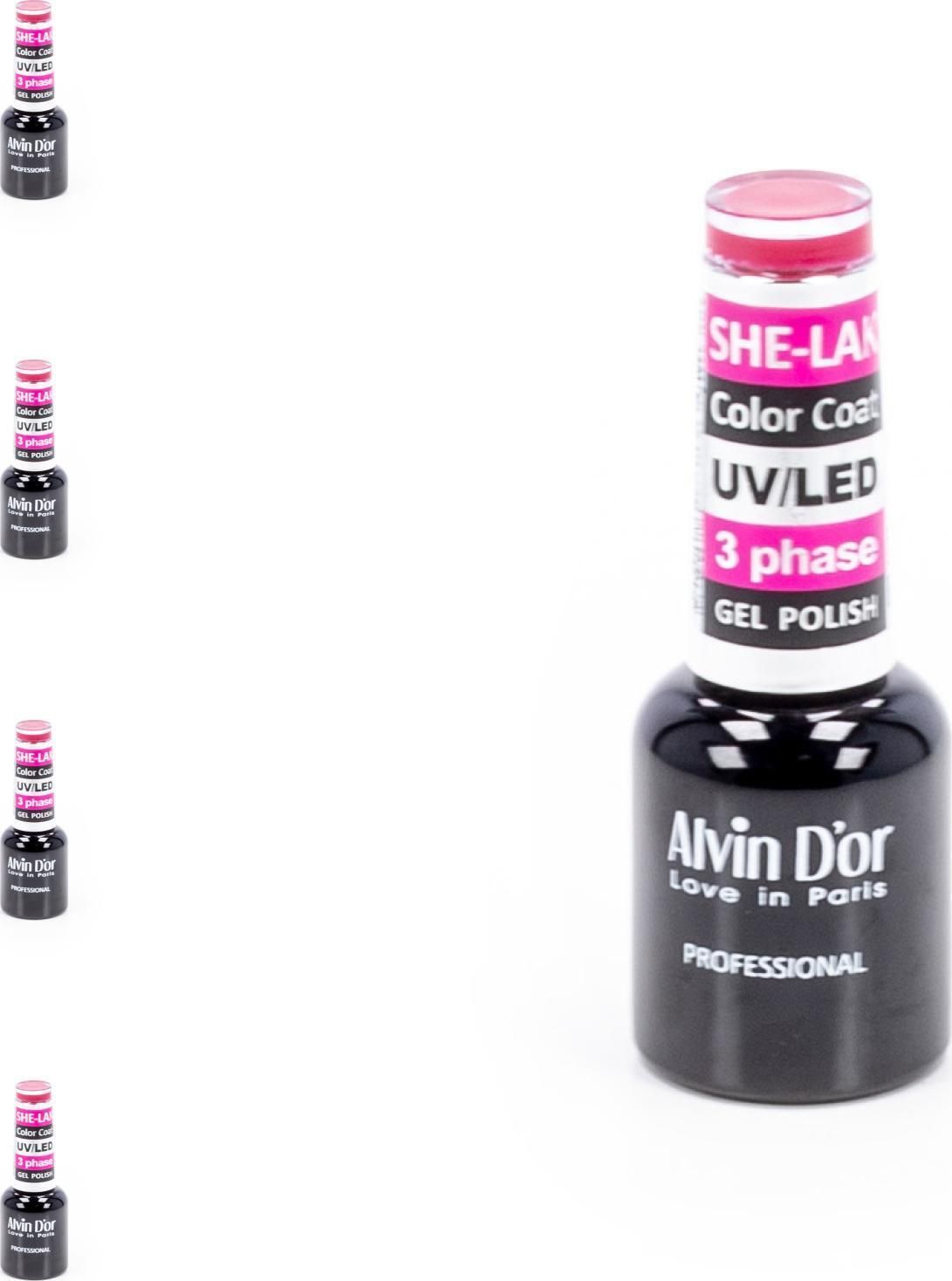 She nails народная ул 8 москва фото Alvin D'or / Алвин Дор Гель лак для ногтей SHE-LAK Color Coat 3532 темно-розовый