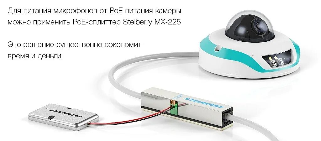 Stelberry микрофон подключение к камере Всенаправленный микрофон Stelberry M-65 для систем видеонаблюдения и записи разг
