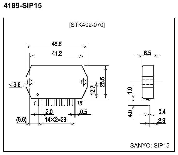 Stk402 070 схема усилителя STK402-040N (Sanyo Electric Co.Ltd ) купить по доступной цене с доставкой в Терр