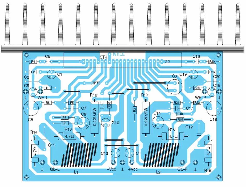 Stk4132ii схема усилителя DIY Stereo amplifier based on STK4241V Komitart project and LAY6.