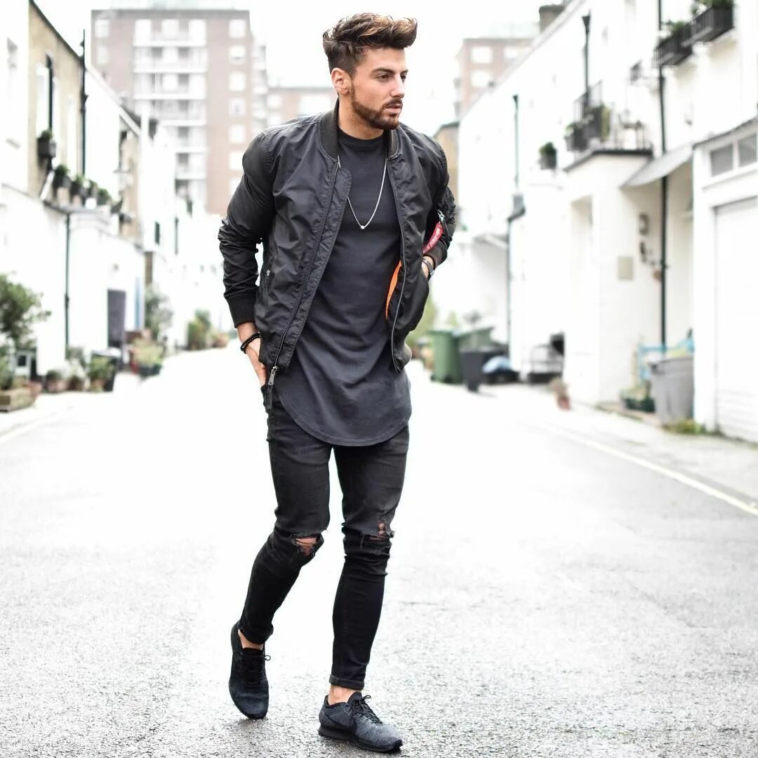Streetwear стиль одежды мужской Пин на доске Casual - Men