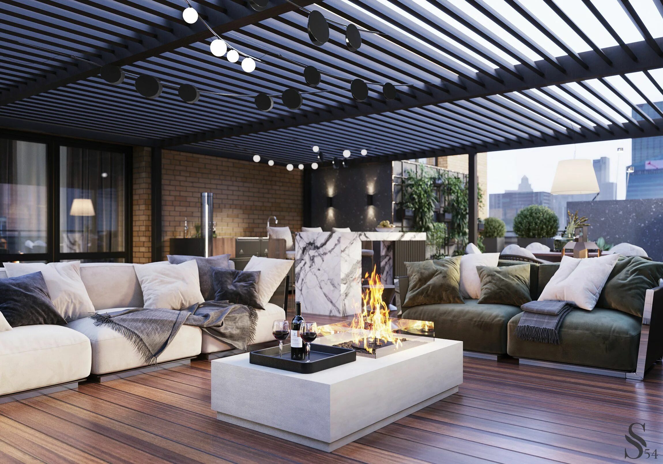 Studia 54 интерьер квартиры с двумя террасами Pin on Living spaces