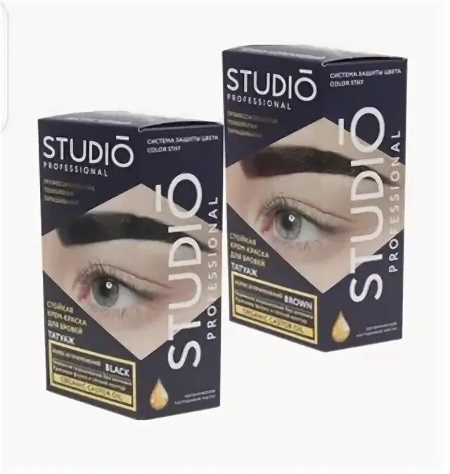Studio professional татуаж для бровей Краска для ресниц studio