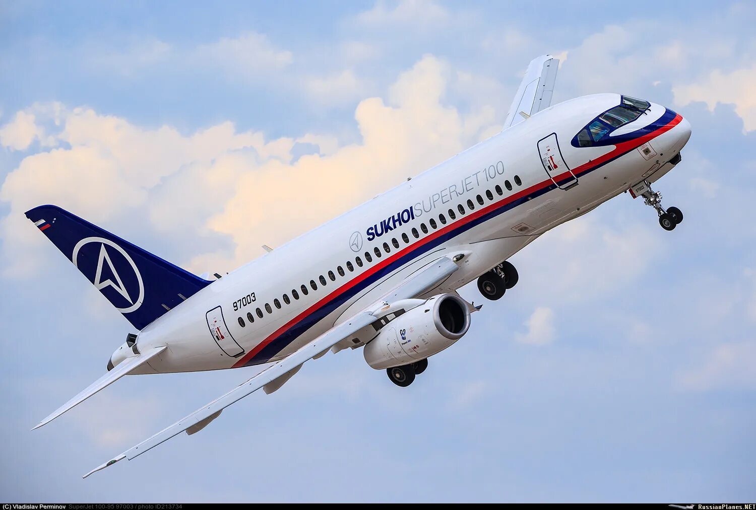 Sukhoi superjet 100 фото самолета Фотография самолёта - Сухой - SuperJet 100-95B - 97003 (зав.н. 95003) - КБ Сухог