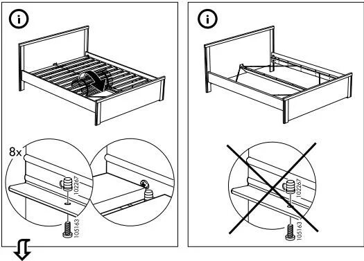 Sultan lade кровать ikea инструкция по сборке Инструкция по сборке двуспальной кровати ИКЕА