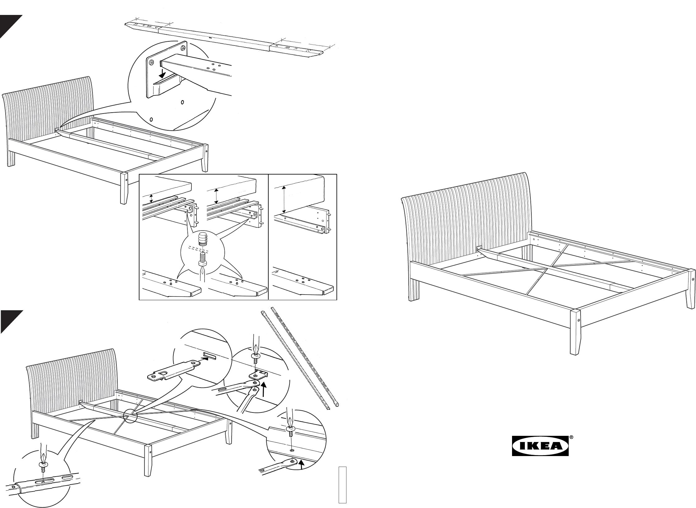 Sultan lade кровать ikea инструкция по сборке Схема сборки кровати фьельсе 85 фото