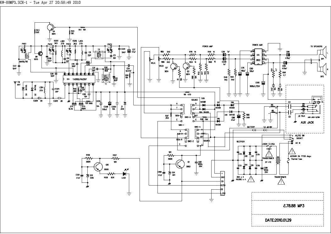 Supra scd 401u схема электрическая принципиальная скачать SUPRA CD-106 SCH Service Manual download, schematics, eeprom, repair info for el