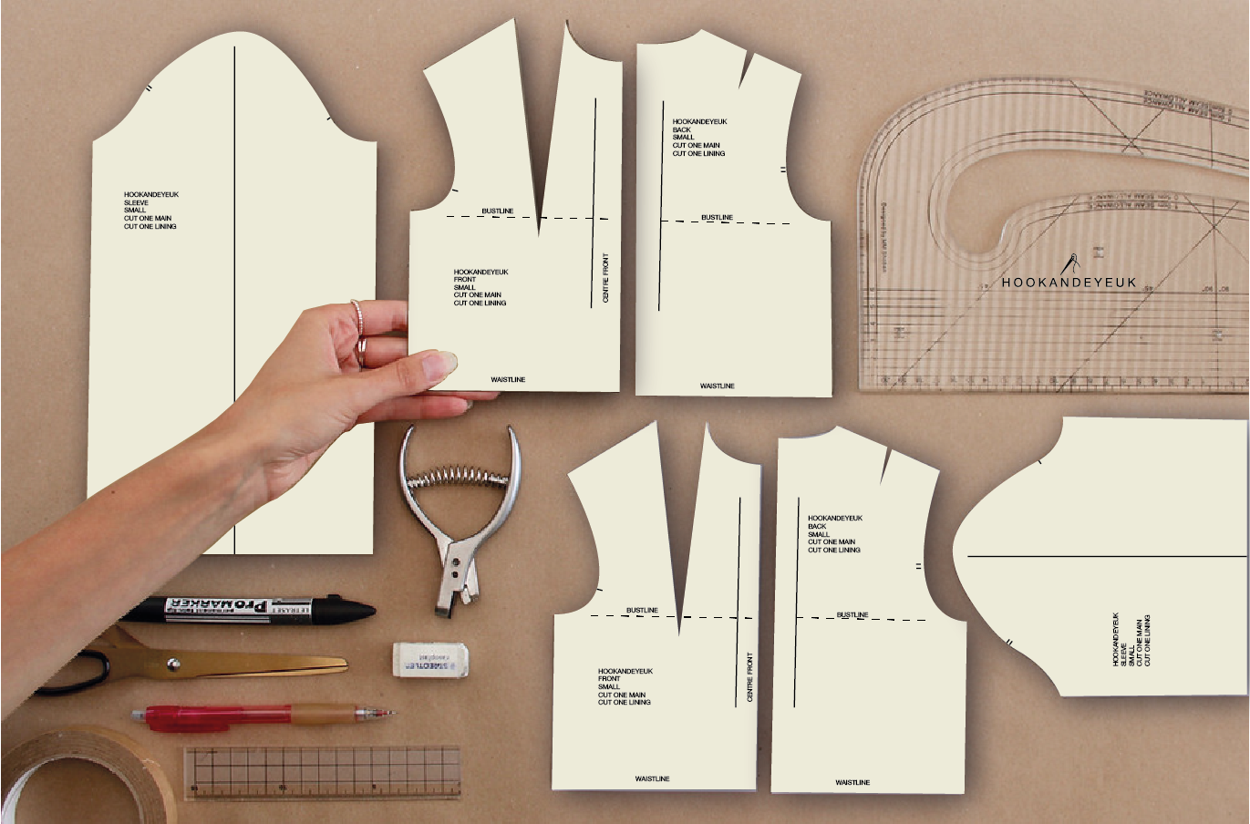 Tailor выкройки Pattern Cutting - HOOK AND EYE UK