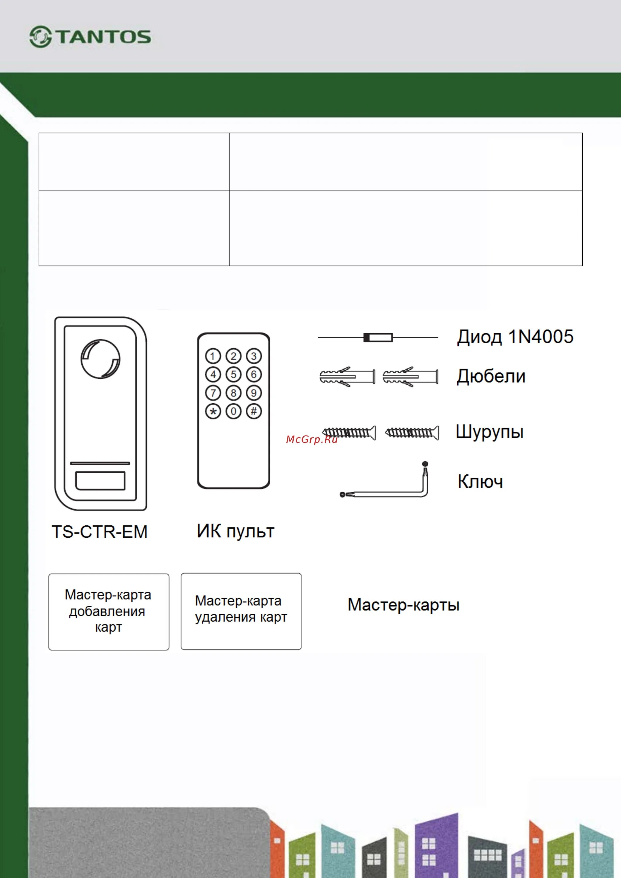 Tantos ts ctr 2 схема подключения Tantos TS-CTR-EM 4/16 Www tantos pro