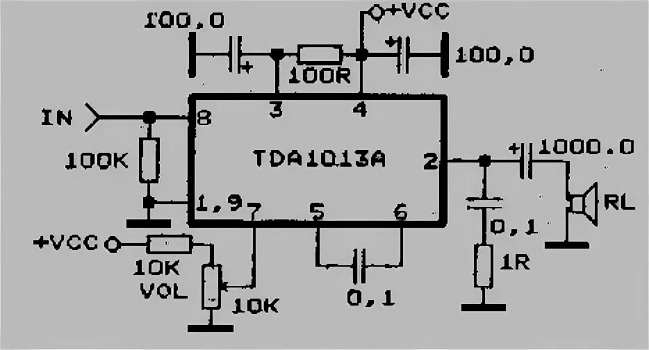 Tda1013b схема усилителя ElectroniX.org.ru - Микросхемы-усилители мощности - TCA150T-TDA2009