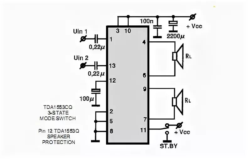 Tda1552q схема усилителя TDA1553Q Audio IC parameters, equivalents, app notes and cross reference (Pag. 1