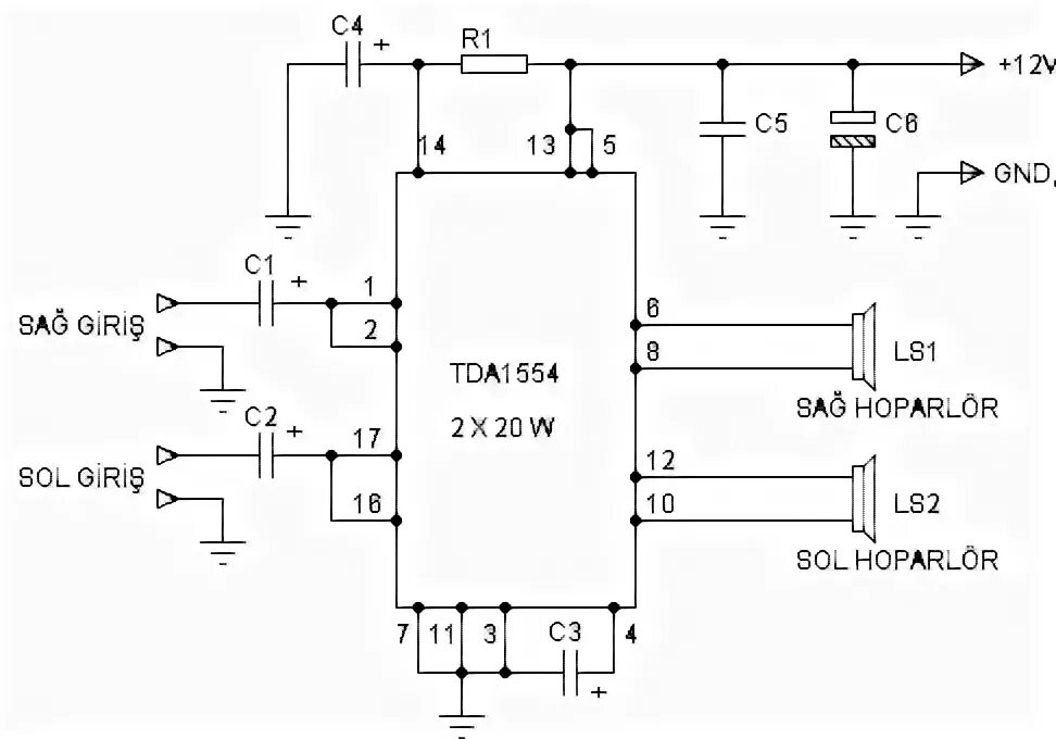 Tda1554q схема усилителя Tda1555q схема усилителя фото - PwCalc.ru