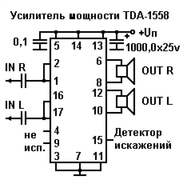 Tda1558q схема усилителя мощности Tda1558q схема усилителя мощности - Basanova.ru