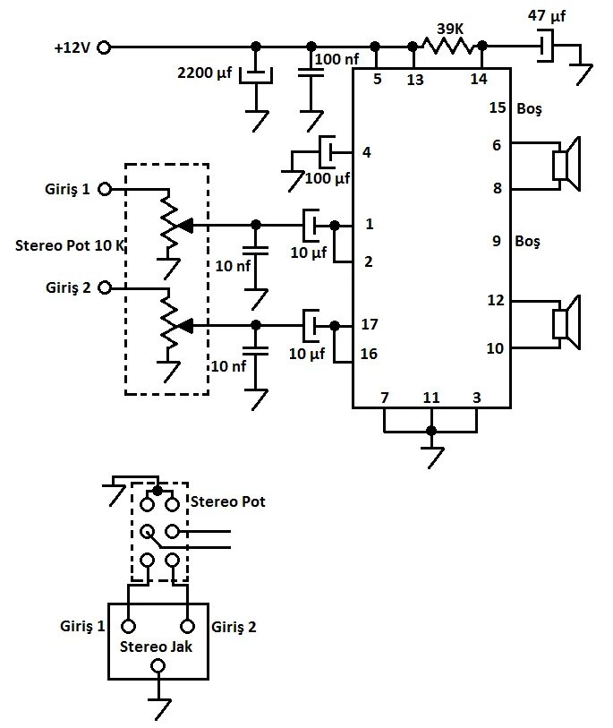 Tda1558q схема усилителя мощности Tda1558Q характеристики: Усилитель TDA 1558Q (4x11W) - купить выгодно в интернет