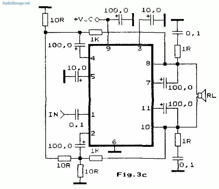 Tda2004r схема усилителя Интегральные УНЧ на A2000V, A2005V, LM2005, TDA2004A, TDA2005S, TDA2005M, PC2005