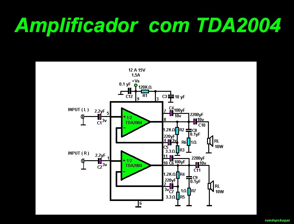 Tda2004r схема усилителя Simple Surround Circuit Using Ic Tl072 Schematic Powe - Vrogue.co C14