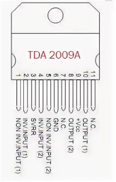 Tda2009a схема усилителя Tda8541 схема включения - 88 фото