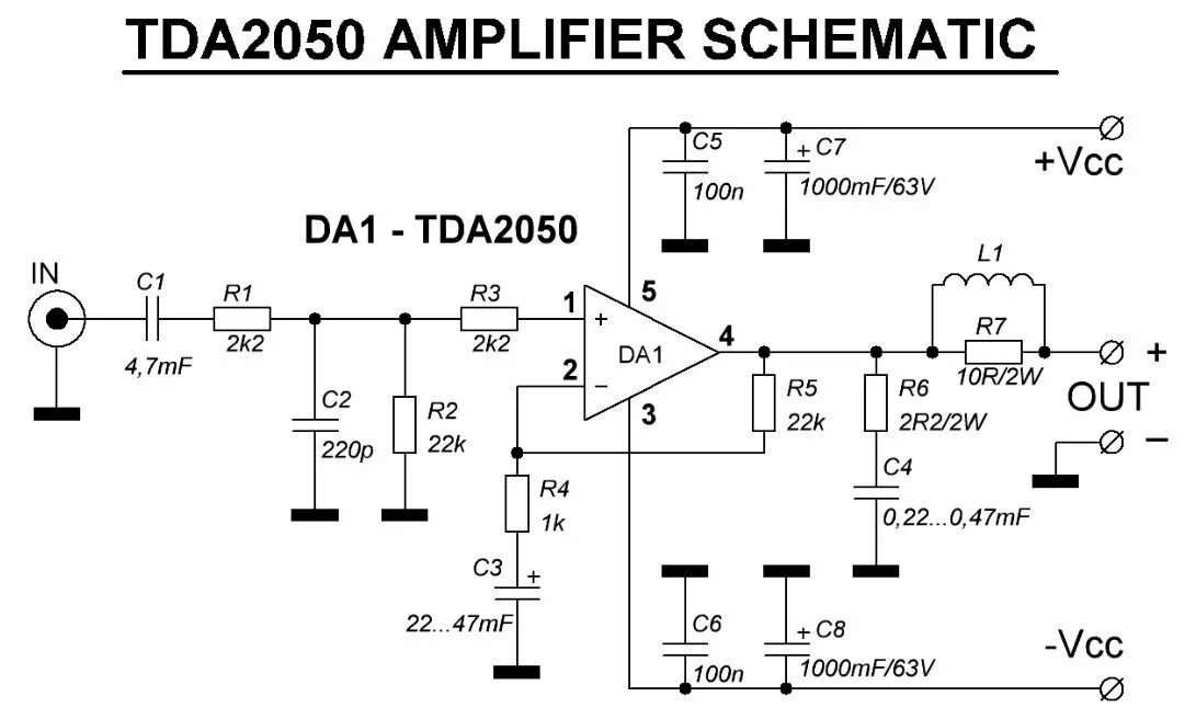 Tda2050 схема усилителя с однополярным питанием Усилитель Sansui A-700 перестал нормально работать - Страница 2 - Аудиоаппаратур
