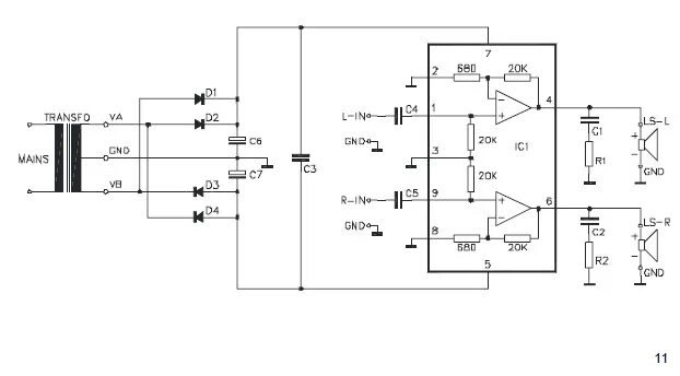 Tda2616 усилитель схема и печатная плата schema voor ohmmeter gezocht. - Forum - Circuits Online