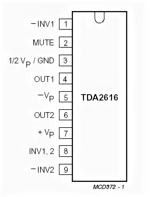 Tda2616q схема усилителя TDA2616 Selling Leads, Price trend, TDA2616 DataSheet download, circuit diagram 