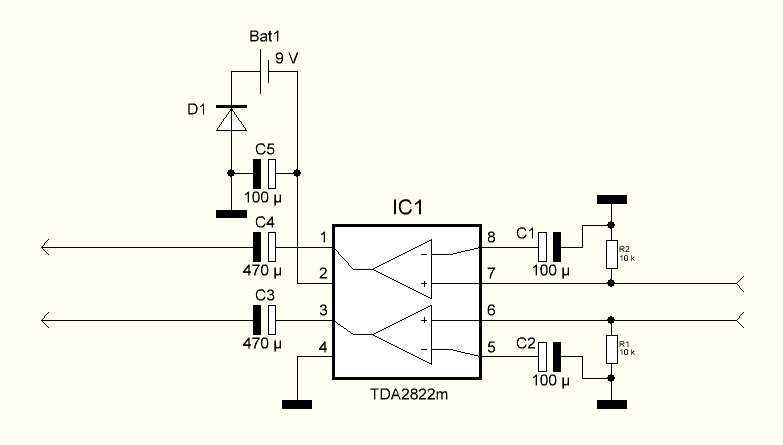 Tda2822m datasheet на русском схема усилителя Усилитель На Tda2822M - Начинающим - Форум по радиоэлектронике