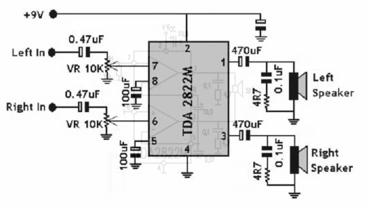 Tda2822m datasheet на русском схема усилителя Микросхема TDA2822M - YouTube