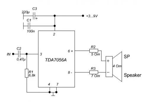 Tda7056a схема усилителя Ответы Mail.ru: TDA7056 - схема усилителя