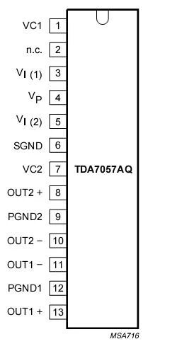 Tda7057aq схема усилителя TDA7057AQ Selling Leads, Price trend, TDA7057AQ DataSheet download, circuit diag