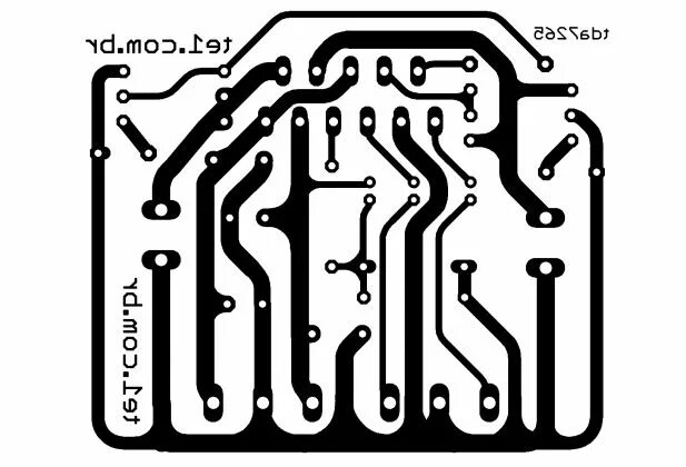 Tda7265 схема усилителя с двухполярным Placa do amplificador com TDA7265 Amplificador, Placa de circuito impressa, Ampl