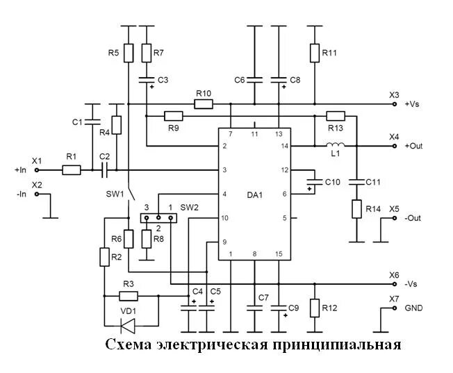 Tda7293 схема усилителя Конструктор Мастер-Кит NM2042. Усилитель НЧ 140Вт, моно, на TDA7293. набор для с