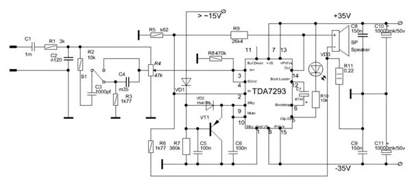 Tda7293 схема усилителя Усилитель на TDA7294 (все вопросы по TDA7294/93 сюда) ВКонтакте