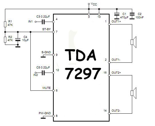 Tda7297 схема усилителя 7297 tda схема - Basanova.ru