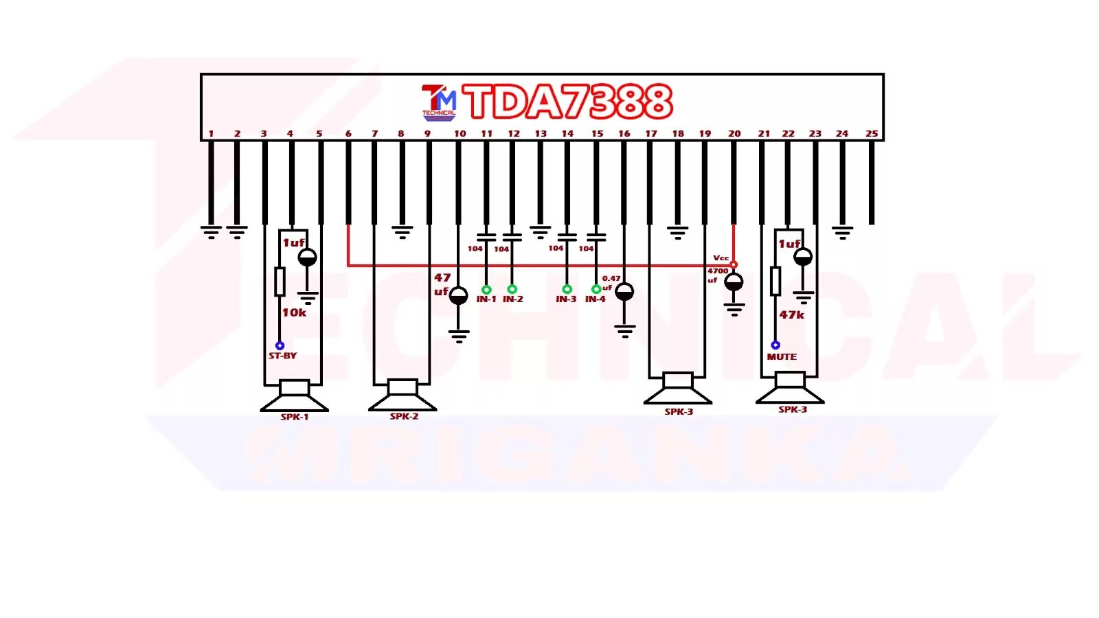 Tda7388 схема усилителя Схема китайской автомагнитолы tda7388 - фото - АвтоМастер Инфо