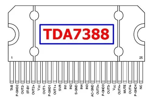 Tda7388 схема усилителя Тда 7388 схема усилителя своими руками - 92 фото