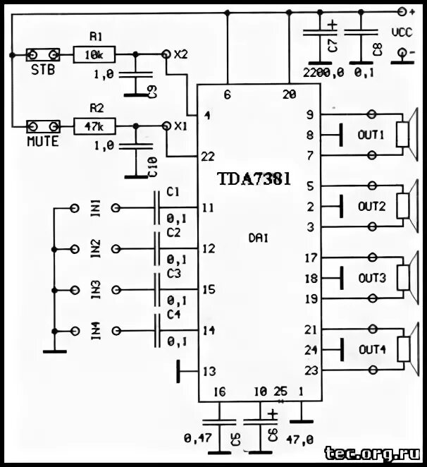 Tda7388 схема усилителя Контент GuurCE - Форум по радиоэлектронике