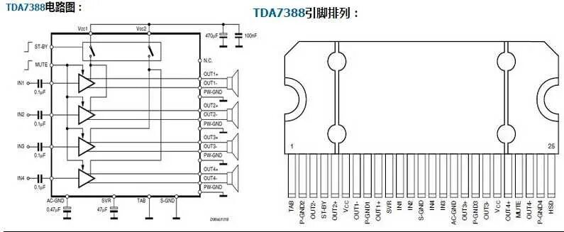 Tda7560 схема усилителя Схема китайской автомагнитолы tda7388 - фото - АвтоМастер Инфо