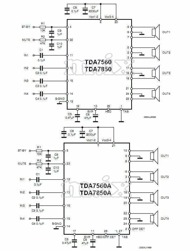 Tda7560 схема усилителя Модернизация штатного ГУ Калина 2 - Lada Калина 2 универсал, 1,6 л, 2014 года ав