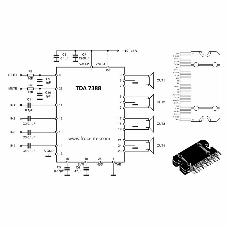 Tda7850 схема подключения усилителя Усилитель магнитолы tda - найдено 88 картинок