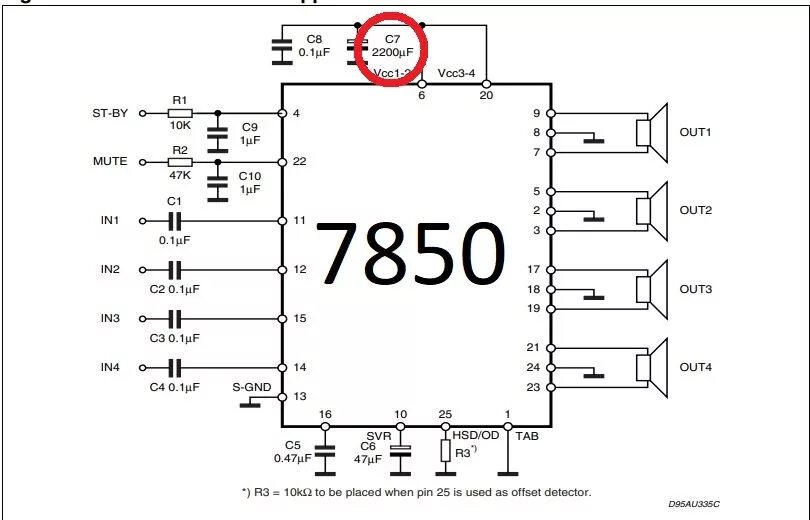 Tda7850 схема подключения усилителя Схема китайской автомагнитолы tda7388 - фото - АвтоМастер Инфо