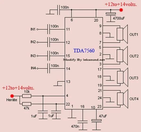 Tda7850 схема подключения усилителя ボ-ド"luu"の ピ ン