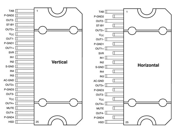 Tda7850 схема усилителя TDA7850: характеристики, datasheet, аналоги, распиновка, схема включения