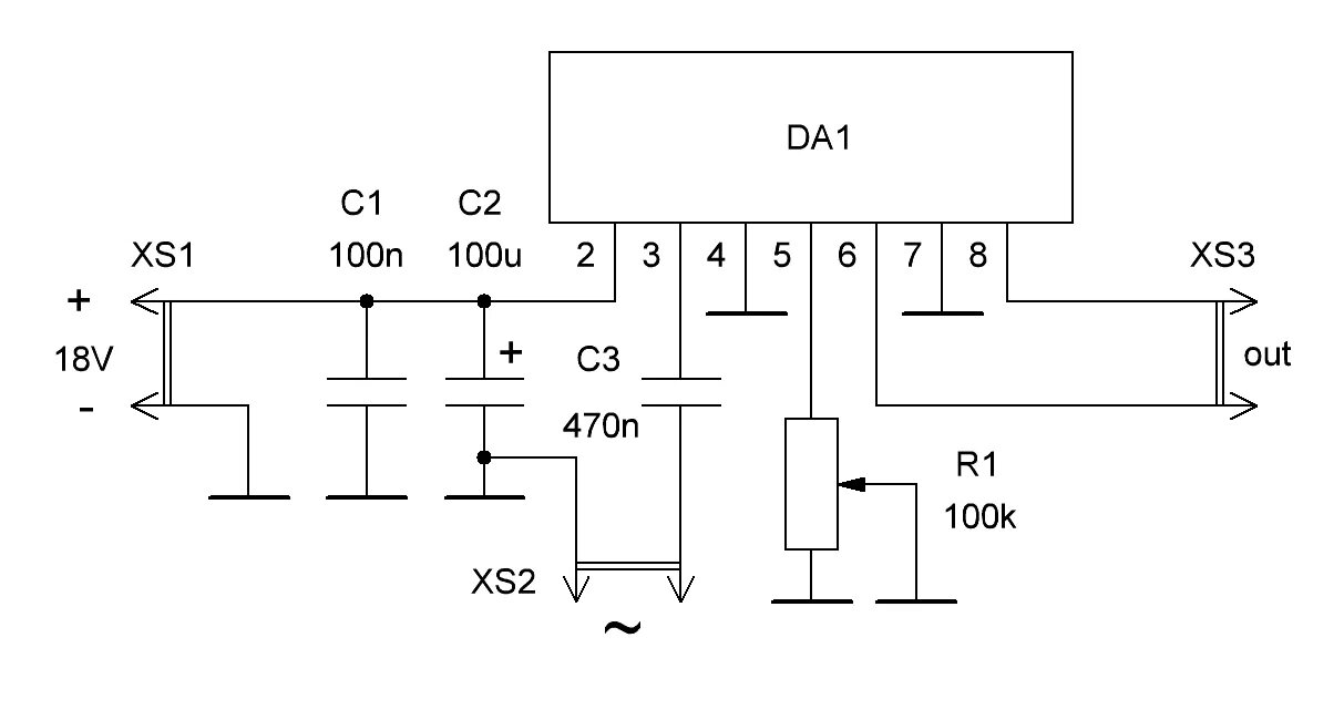Tda8356 усилитель схема Tda7056 схема включения с однополярным питанием