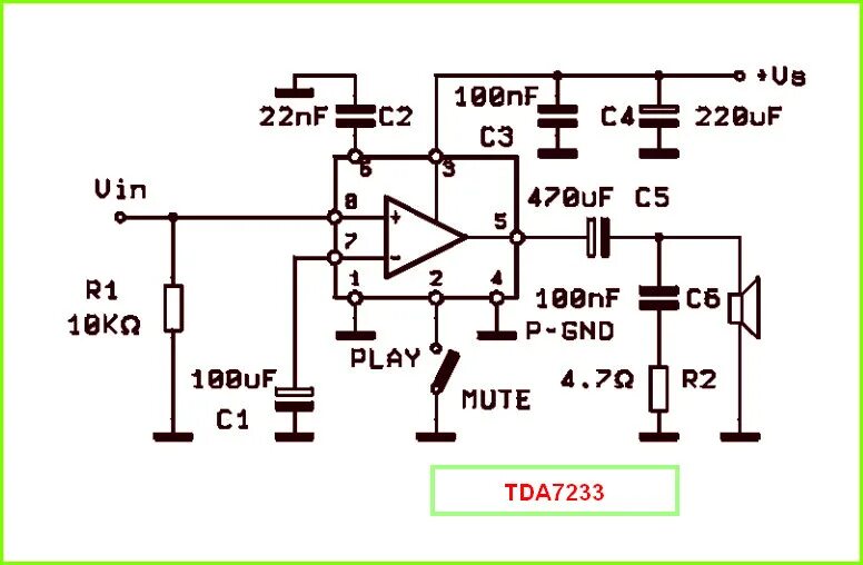 Tda8943sf схема усилителя TDA7233 datasheet