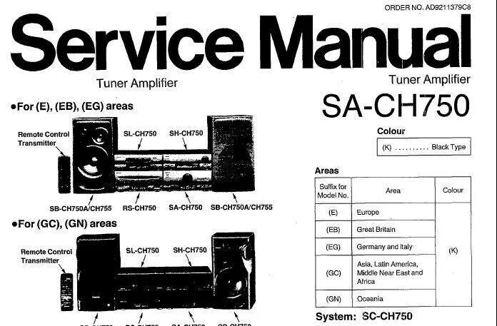 Technics sa ch750 схема электрические принципиальное Technics SA-CH750 specs, manual & images