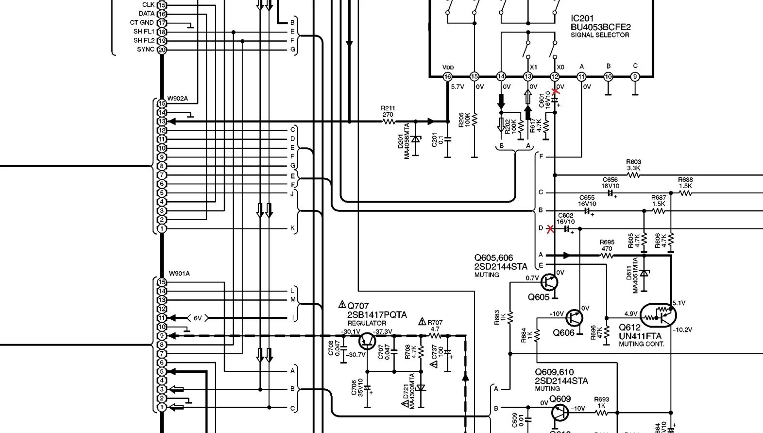 Technics sa ch750 схема электрические принципиальное Доработка блока усилителей муз. центра TECHNICS SA-EH770 - Сообщество "Электронн