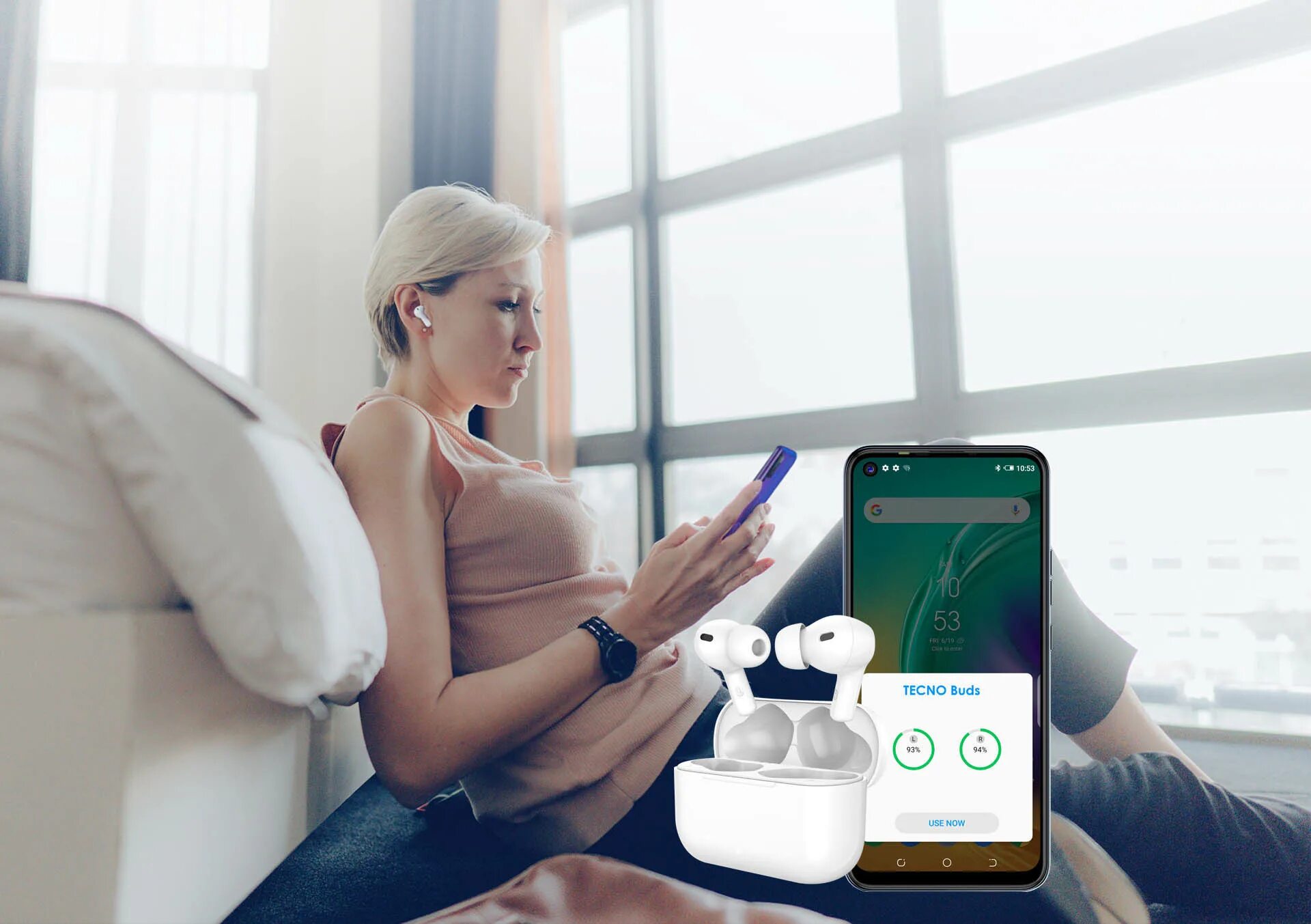 Techno true 1 подключение Tecno Buds 2023 TWS 5.0 Kablosuz Airbuds Kulaklık Beyaz TECNO Türkiye Garantili 